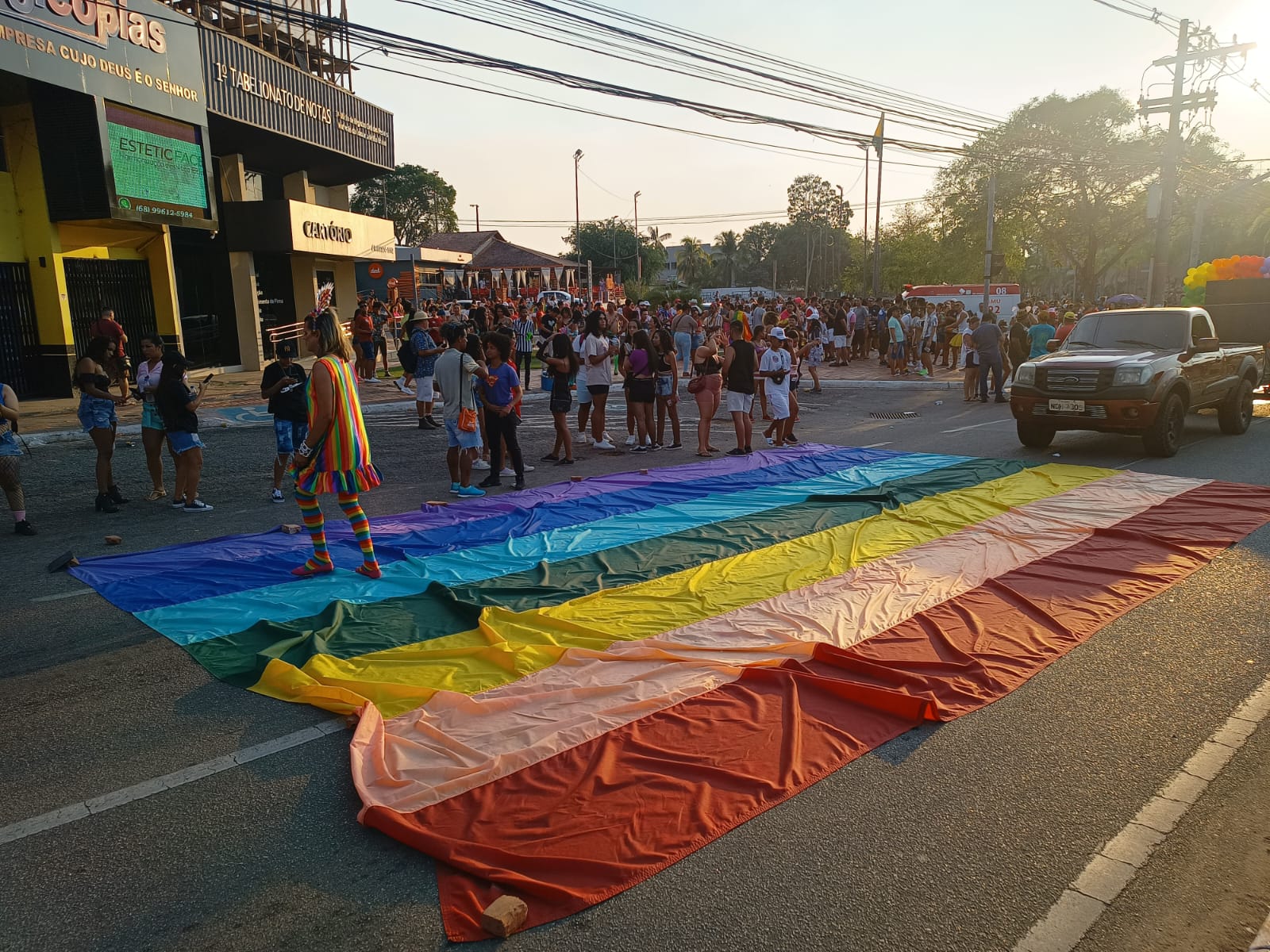 Parte da avenida Ceará é interditada na concentração inicial da Parada LGBTQIA+